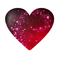 beating heart red glitter texture