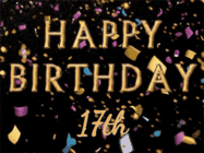 Happy Birthday Age 17 GIF, 17th Birthday GIF