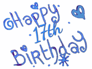 Happy Birthday Age 17 GIF, 17th Birthday GIF