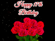 Happy Birthday Age 17 GIF, 17th Birthday GIF