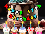 Happy Birthday Age 17 GIF, 17th Birthday GIF