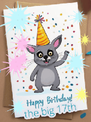 Happy Birthday Age 17 GIF, 17th Birthday GIF