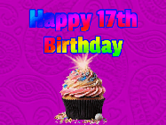 Happy Birthday Age 17 GIF, 17th Birthday GIF