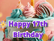 Happy Birthday Age 17 GIF, 17th Birthday GIF