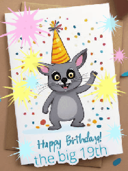 Happy Birthday Age 19 GIF, 19th Birthday GIF