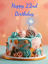 Happy Birthday Age 22 GIF, 22nd Birthday GIF