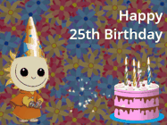 Happy Birthday Age 25 GIF, 25th Birthday GIF