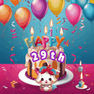 Happy Birthday Age 29 GIF, 29th Birthday GIF