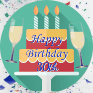 Happy Birthday Age 30 GIF, 30th Birthday GIF