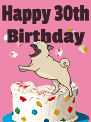 Happy Birthday Age 30 GIF, 30th Birthday GIF