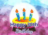 Happy Birthday Age 30 GIF, 30th Birthday GIF