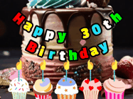 Happy Birthday Age 30 GIF, 30th Birthday GIF