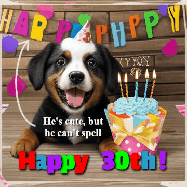 Happy Birthday Age 30 GIF, 30th Birthday GIF