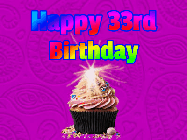 Happy Birthday Age 33 GIF, 33rd Birthday GIF