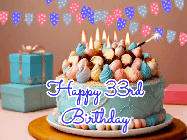Happy Birthday Age 33 GIF, 33rd Birthday GIF