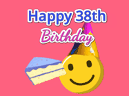 Happy Birthday Age 38 GIF, 38th Birthday GIF
