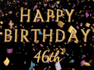 Happy Birthday Age 46 GIF, 46th Birthday GIF