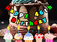 Happy Birthday Age 46 GIF, 46th Birthday GIF