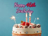 Happy Birthday Age 46 GIF, 46th Birthday GIF