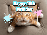 Happy Birthday Age 49 GIF, 49th Birthday GIF