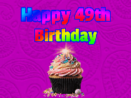 Happy Birthday Age 49 GIF, 49th Birthday GIF