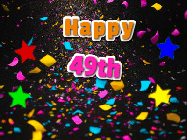 Happy Birthday Age 49 GIF, 49th Birthday GIF