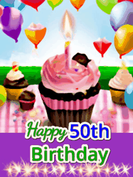 Happy Birthday Age 50 GIF, 50th Birthday GIF