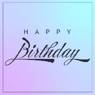Happy Birthday Age 52 GIF, 52nd Birthday GIF: Beautifully simple and elegant animated birthday card gif with name to customize and a stream of sparkles.