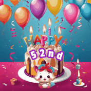 Happy Birthday Age 52 GIF, 52nd Birthday GIF