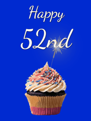 Happy Birthday Age 52 GIF, 52nd Birthday GIF