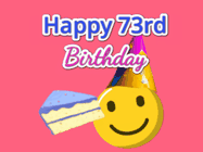 Happy Birthday Age 73 GIF, 73rd Birthday GIF