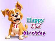 Happy Birthday Age 73 GIF, 73rd Birthday GIF