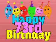 Happy Birthday Age 73 GIF, 73rd Birthday GIF