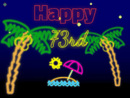 Happy Birthday Age 73 GIF, 73rd Birthday GIF