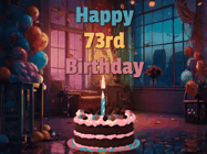 Happy Birthday Age 73 GIF, 73rd Birthday GIF