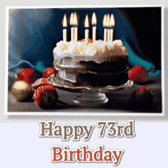 Happy Birthday Age 73 GIF, 73rd Birthday GIF