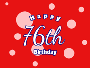Happy Birthday Age 76 GIF, 76th Birthday GIF
