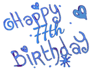 Happy Birthday Age 77 GIF, 77th Birthday GIF