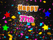 Happy Birthday Age 77 GIF, 77th Birthday GIF