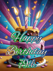 Happy Birthday Age 79 GIF, 79th Birthday GIF