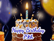 Happy Birthday Age 79 GIF, 79th Birthday GIF