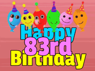 Happy Birthday Age 83 GIF, 83rd Birthday GIF