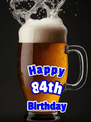 Happy Birthday Age 84 GIF, 84th Birthday GIF