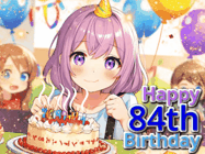 Happy Birthday Age 84 GIF, 84th Birthday GIF