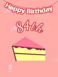 Happy Birthday Age 84 GIF, 84th Birthday GIF