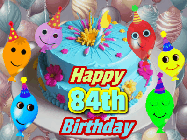 Happy Birthday Age 84 GIF, 84th Birthday GIF