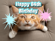 Happy Birthday Age 84 GIF, 84th Birthday GIF