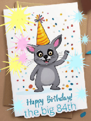 Happy Birthday Age 84 GIF, 84th Birthday GIF
