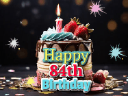 Happy Birthday Age 84 GIF, 84th Birthday GIF