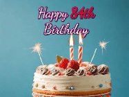 Happy Birthday Age 84 GIF, 84th Birthday GIF